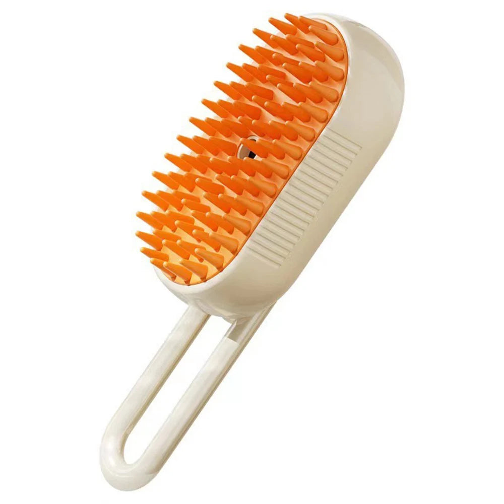 Electric Cat Steam Brush – 3-In-1 Pet Grooming Comb with Water Spray for Cats and Dogs, USB Rechargeable